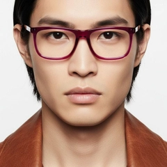Rectangular Purple Acetate Glasses #BS0420-0091