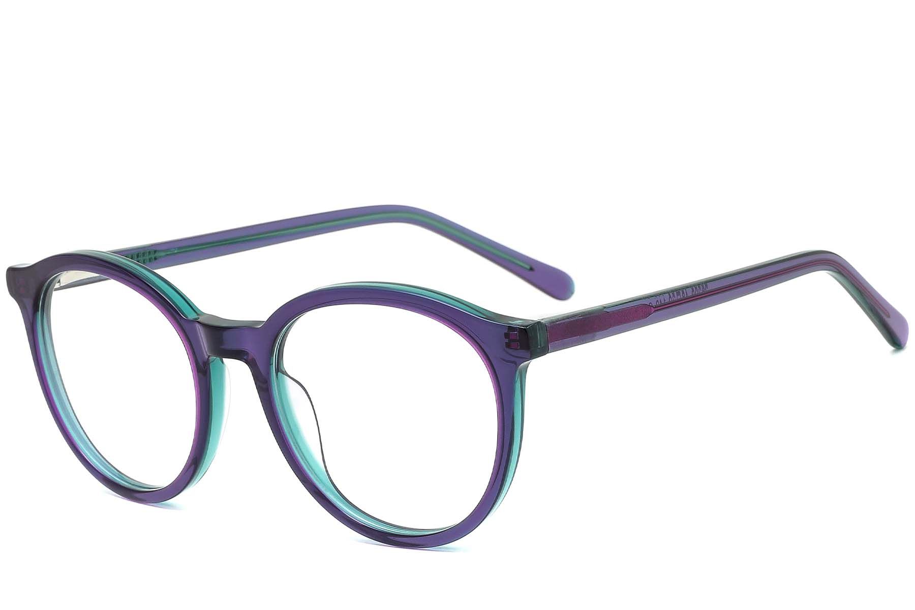 Oval Green Acetate Glasses #BS0420-0096
