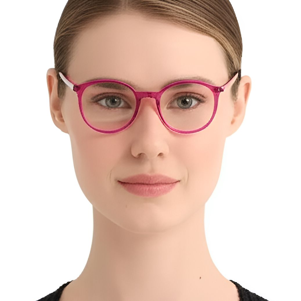 Oval Purple Acetate Glasses #BS0420-0097
