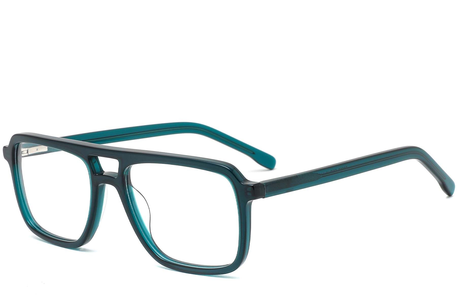 Aviator Green Acetate Glasses #BS0420-0101