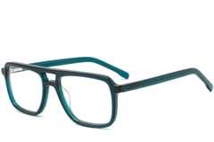 Aviator Green Acetate Glasses #BS0420-0101