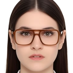 Aviator Brown Acetate Glasses #BS0420-0102