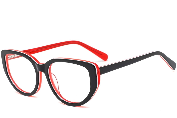 Butterfly Black Acetate Glasses #BS0420-0106