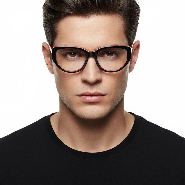Butterfly Black Acetate Glasses #BS0420-0106