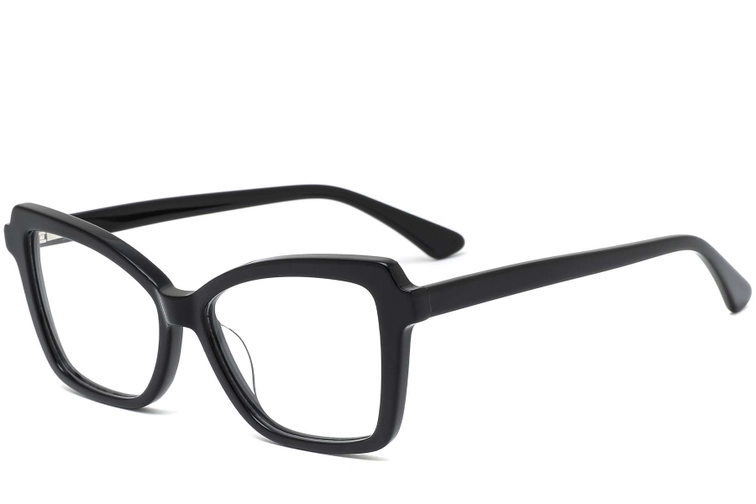 Butterfly Black Acetate Glasses #BS0420-0107
