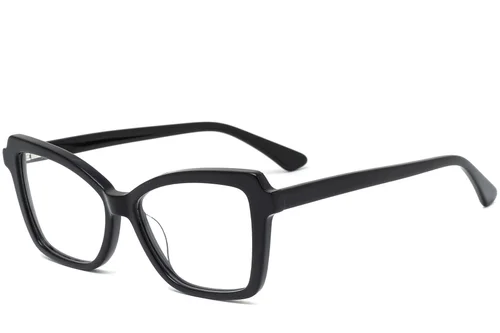 Lunettes papillon en acétate noir #BS0420-0107