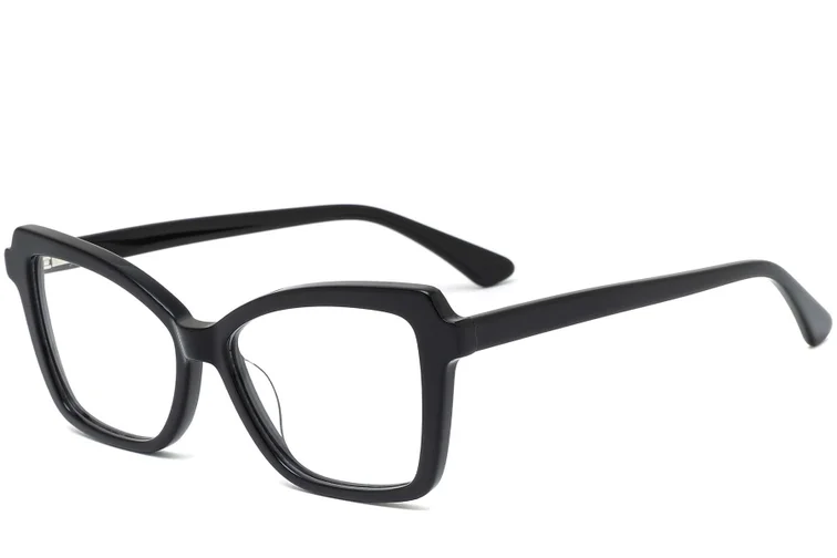 Lunettes papillon en acétate noir #BS0420-0107