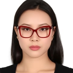 Butterfly Red Acetate Glasses #BS0420-0108