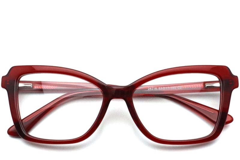 Butterfly Red Acetate Glasses #BS0420-0108