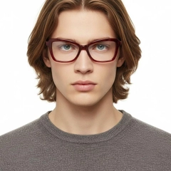 Occhiali in acetato rosso farfalla #BS0420-0108