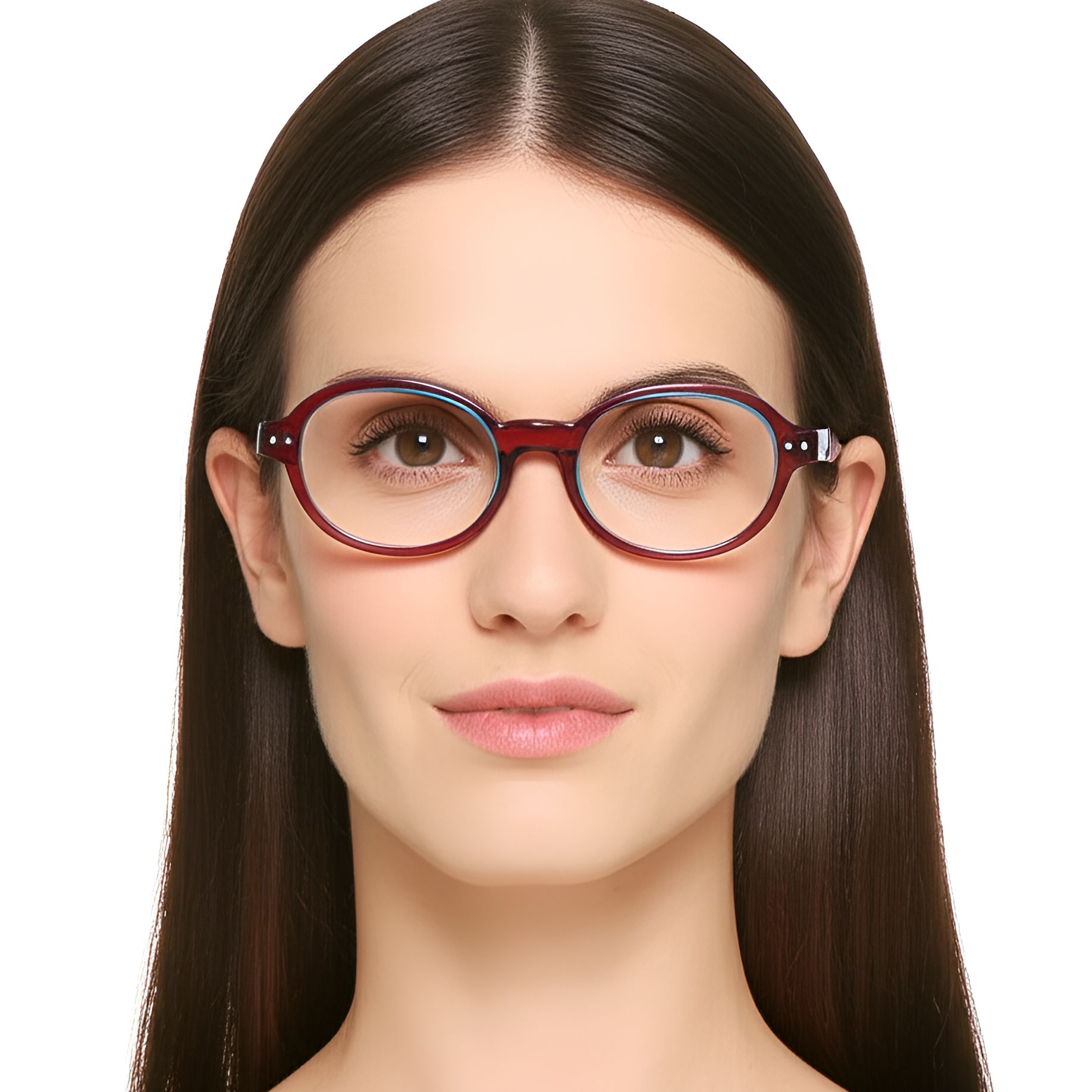 Oval Purple Acetate Glasses #BS0420-0111