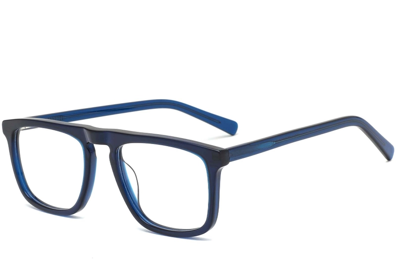 Gafas de acetato azul aviador #BS0420-0117