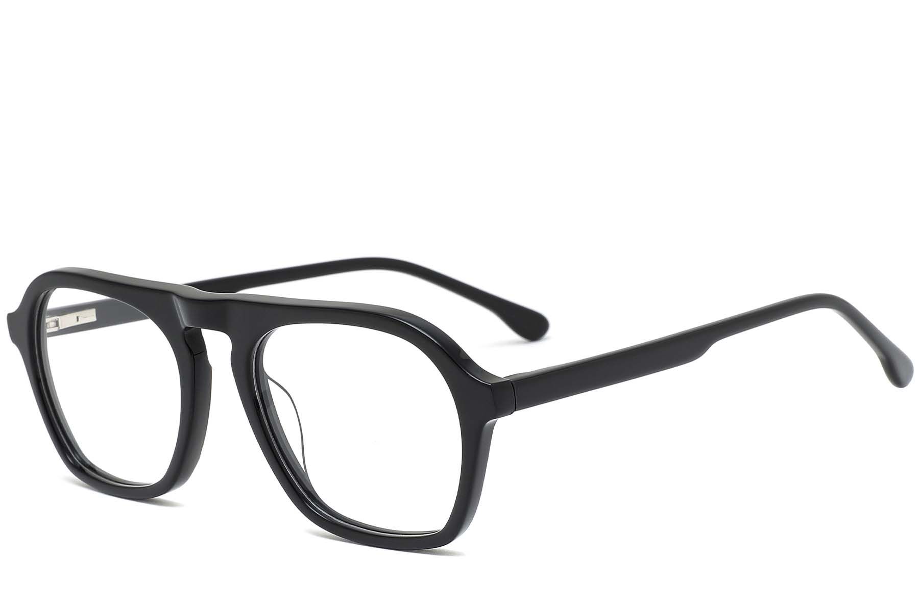 Aviator Black Acetate Glasses #BS0420-0119