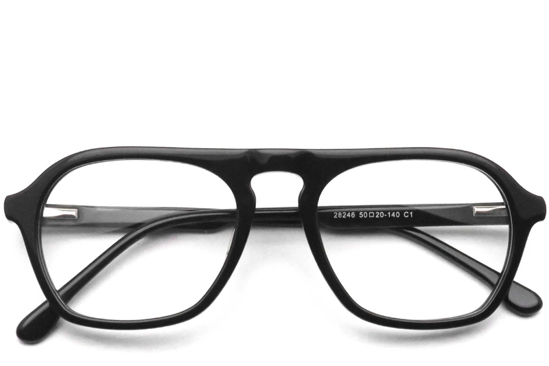 Aviator Black Acetate Glasses #BS0420-0119