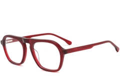 Aviator Red Acetate Glasses #BS0420-0120