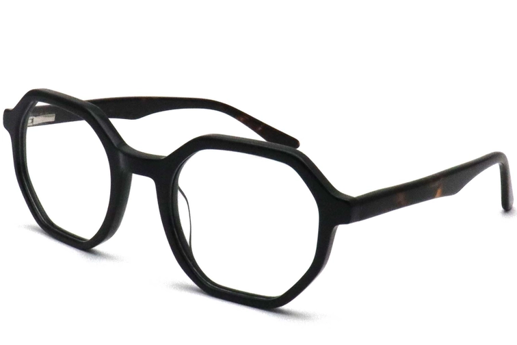 Gafas geométricas de acetato negro #BS0420-0123