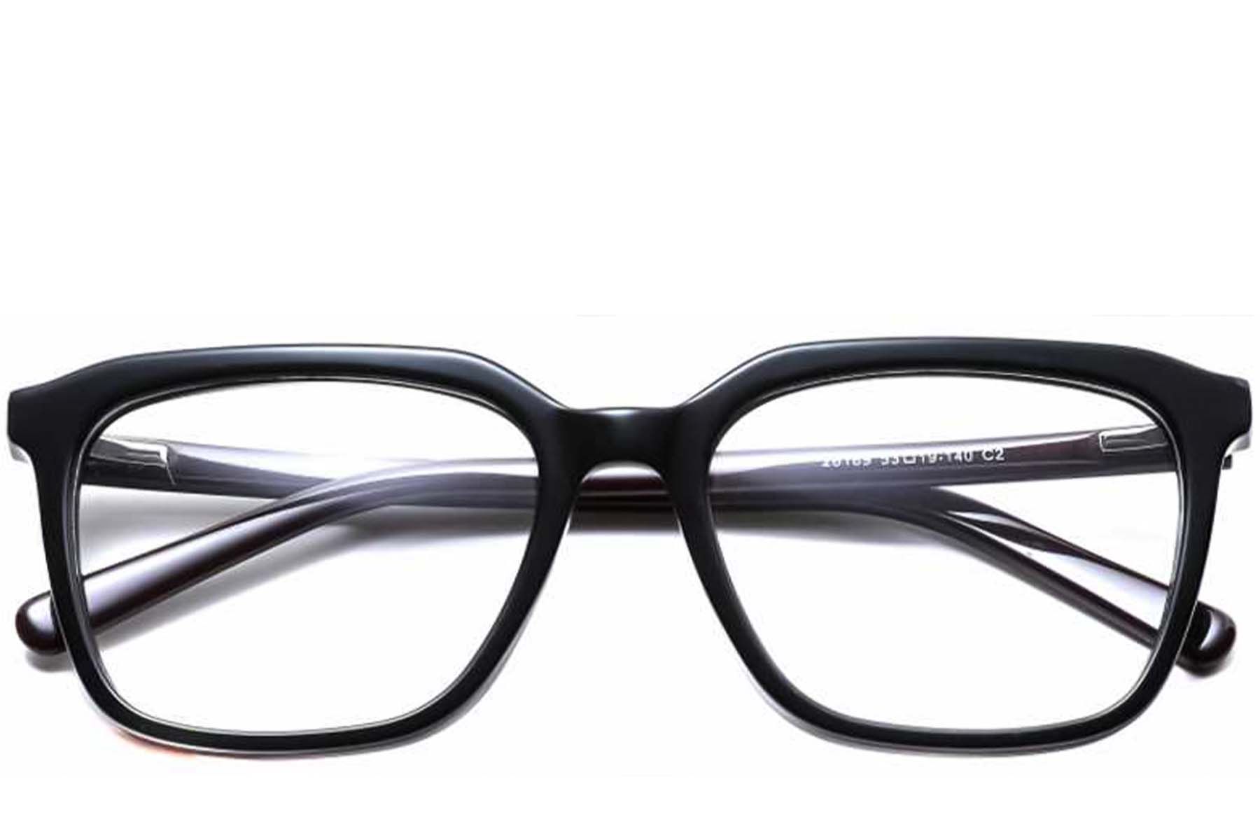 Rectangular Purple Acetate Glasses #BS0420-0131