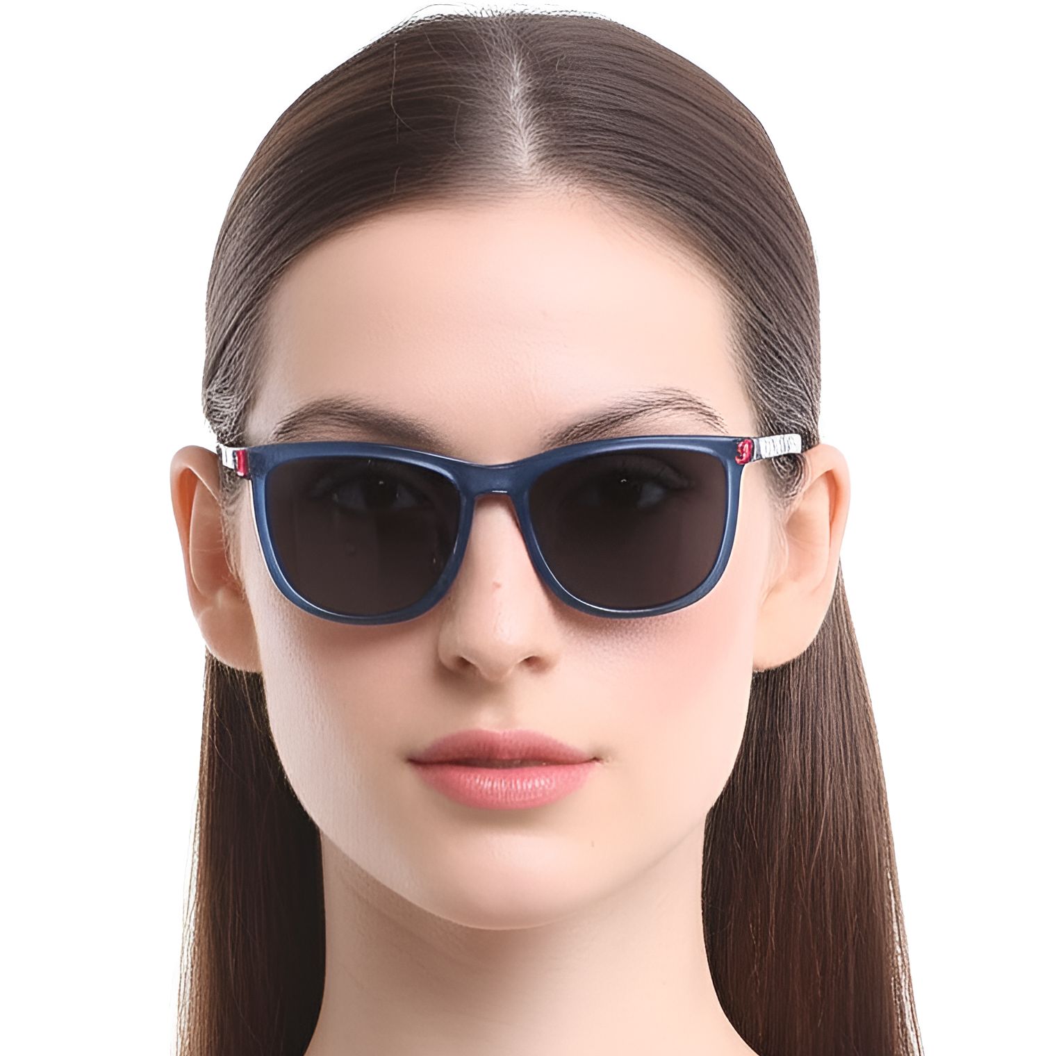 Rectangular Blue Acetate Sunglasses #BS0420-0150