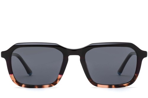 Rectangular Brown Acetate Sunglasses #BS0420-0161