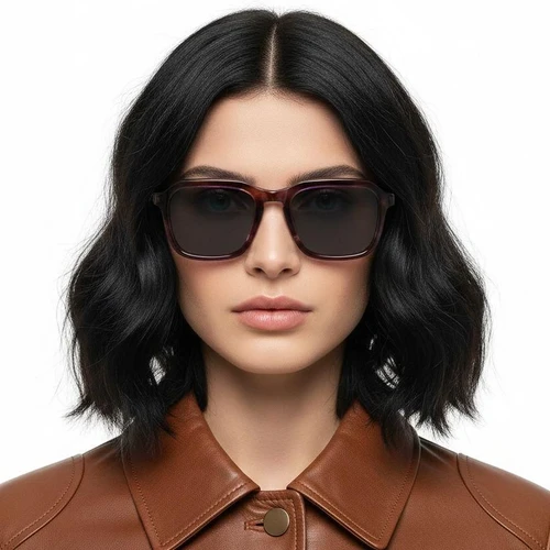 Gafas de sol de acetato con patrón rectangular #BS0420-0162