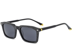 Rectangular Pattern Acetate Sunglasses #BS0420-0186