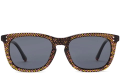 Rectangular Yellow Acetate Sunglasses #BS0420-0191