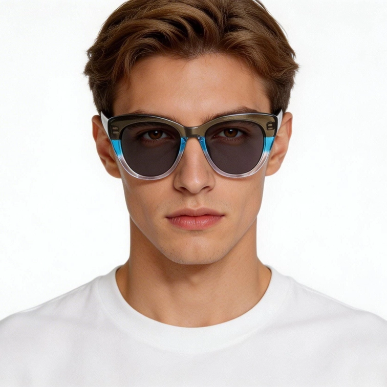 Butterfly Green Acetate Sunglasses #BS0420-0203