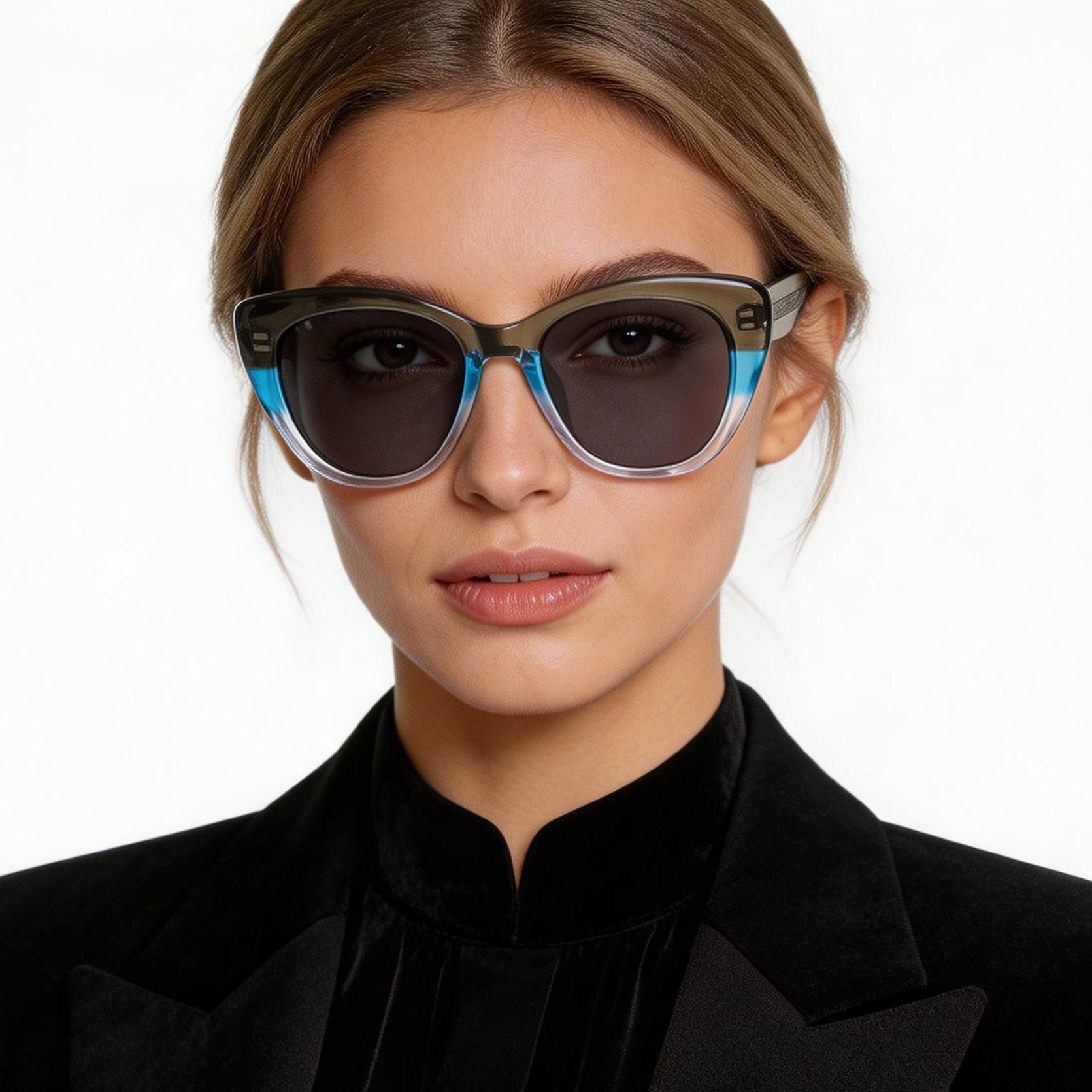 Butterfly Green Acetate Sunglasses #BS0420-0203