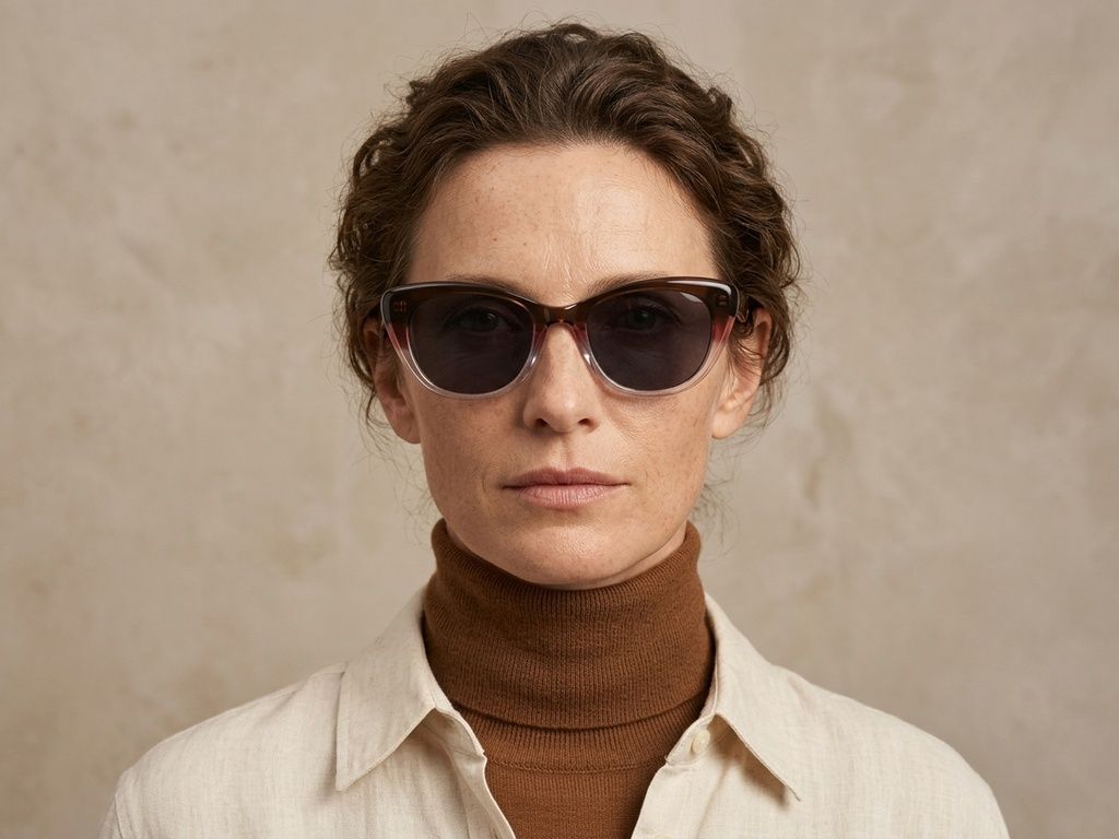 Butterfly Pattern Acetate Sunglasses #BS0420-0206