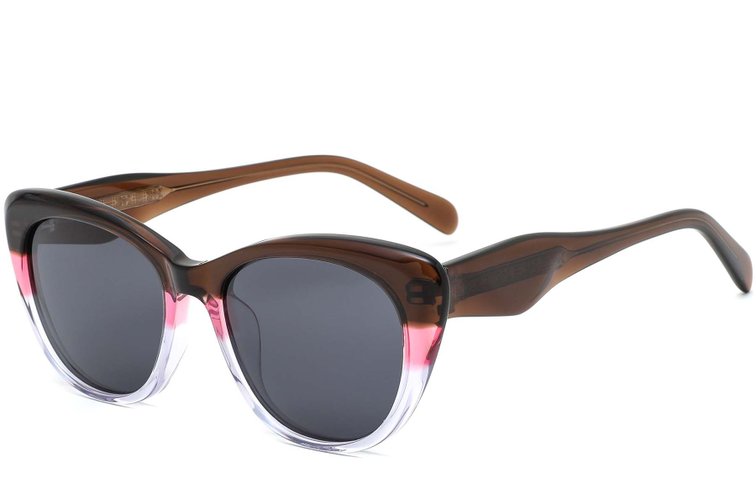 Acetat-Sonnenbrille mit Schmetterlingsmuster #BS0420-0206