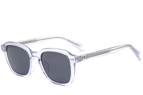 Rectangular Transparent Acetate Sunglasses #BS0420-0208