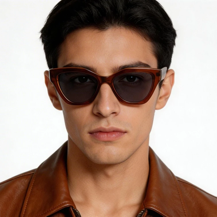 Butterfly Brown Acetate Sunglasses #BS0420-0214