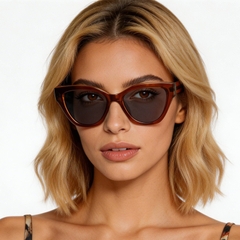 Butterfly Brown Acetate Sunglasses #BS0420-0214