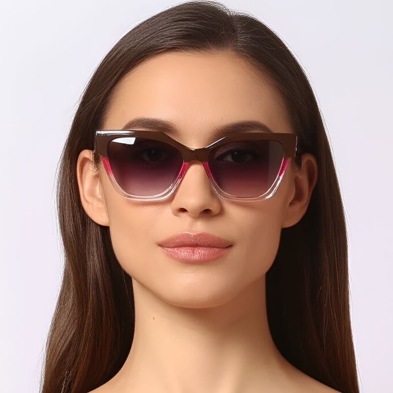 Butterfly Pattern Acetate Sunglasses #BS0420-0216