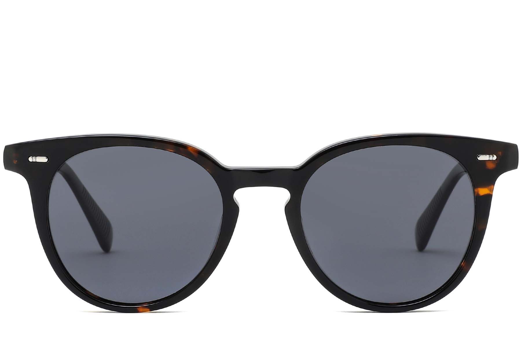 Round Tortoiseshell Acetate Sunglasses #BS0420-0219