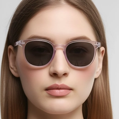 Round Transparent Acetate Sunglasses #BS0420-0223