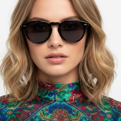 Round Tortoiseshell Acetate Sunglasses #BS0420-0224