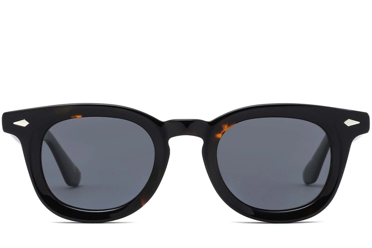 Round Tortoiseshell Acetate Sunglasses #BS0420-0229