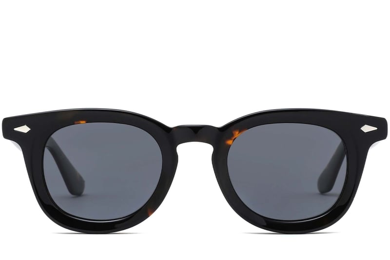 Round Tortoiseshell Acetate Sunglasses #BS0420-0229