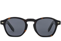 Rectangular Tortoiseshell Acetate Sunglasses #BS0420-0234