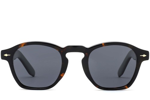 Rectangular Tortoiseshell Acetate Sunglasses #BS0420-0234