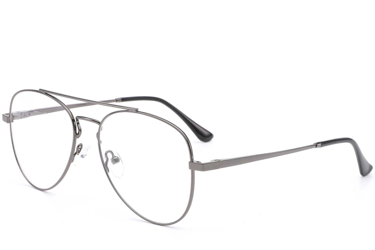 Aviator Silver Metal Glasses #BS0420-0239