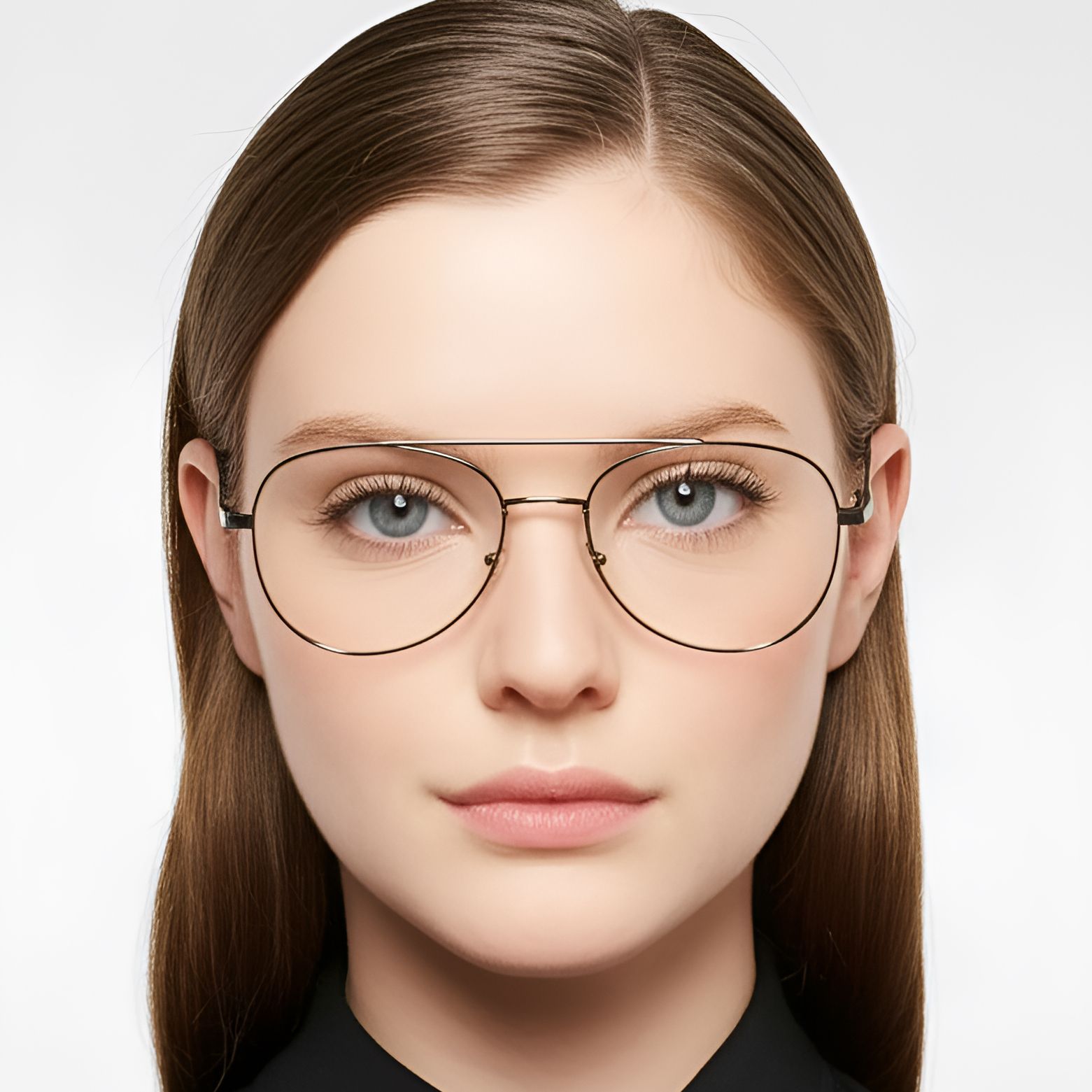 Aviator Silver Metal Glasses #BS0420-0239