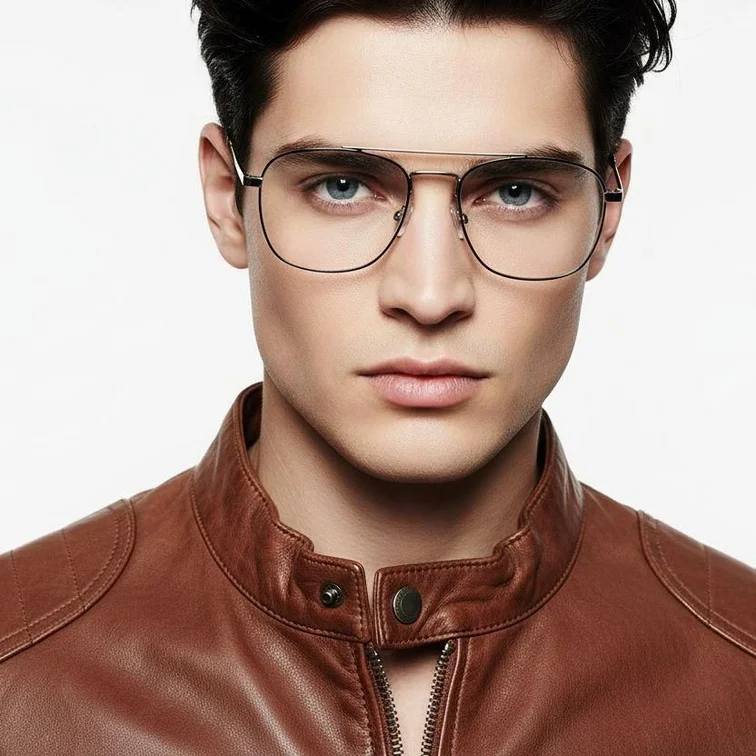Aviator Silver Metal Glasses #BS0420-0241