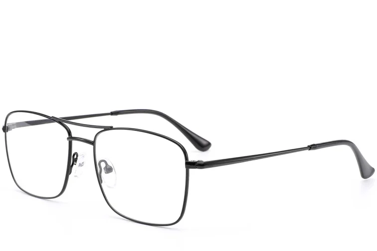 Rectangular Black Metal Glasses #BS0420-0246