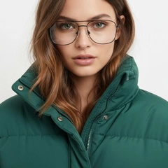 Rectangular Black Metal Glasses #BS0420-0246