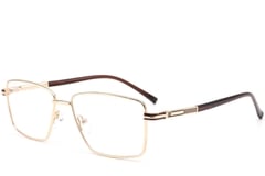Rectangular Golden Metal Glasses #BS0420-0247