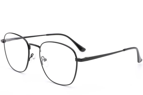 Rectangular Black Metal Glasses #BS0420-0254