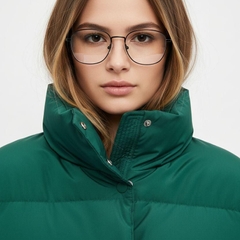 Gafas rectangulares de metal negro #BS0420-0254