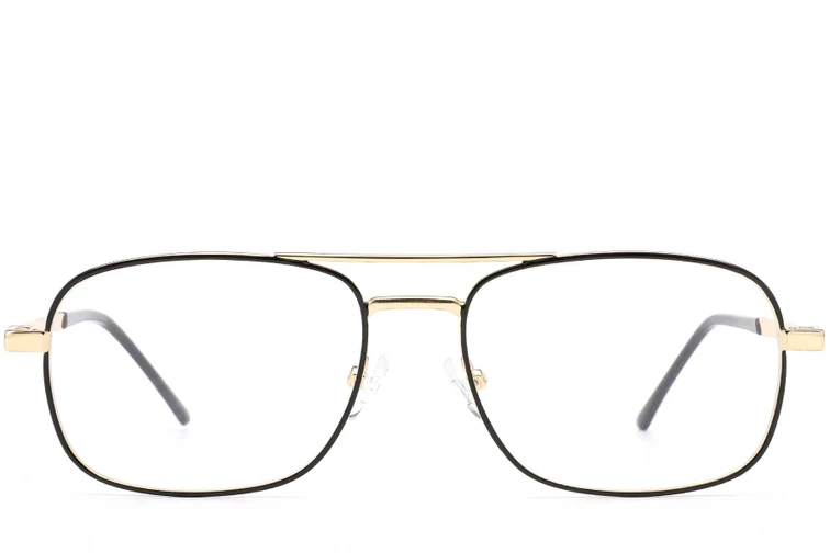 Gafas de aviador de metal dorado #BS0420-0259